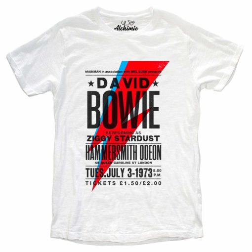 T-SHIRT DAVID BOWIE HAMMERSMITH AT THE ODEON 1973