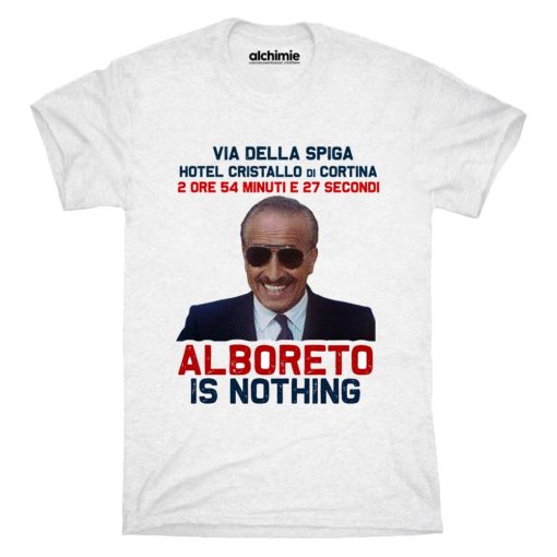 alboreto is nothing t-shirt d'oggi maglia vintage