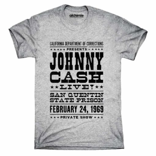 Johnny cash maglia live san quintino saint quentin rock