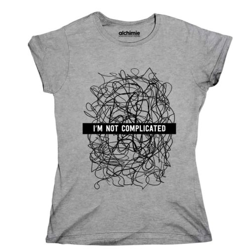t-shirt I'm not complicated non sono complicata
